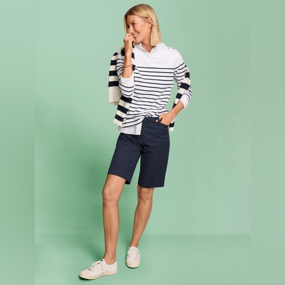 Talbots Perfect Shorts Navy 11”